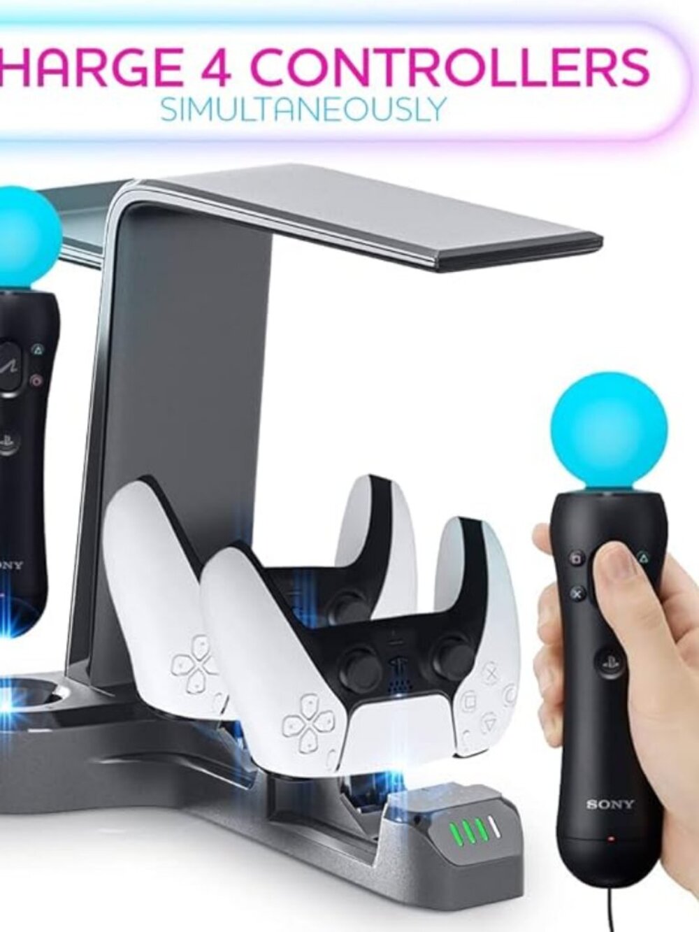 Skywin VR Charging Stand for Gamers – PSVR Charging Station to Showcase, Display
